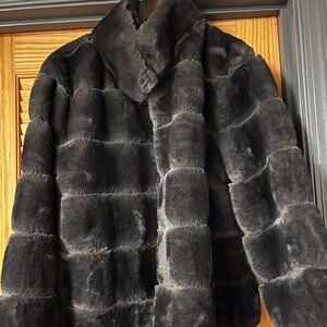 Waist-length Faux Fur Coat